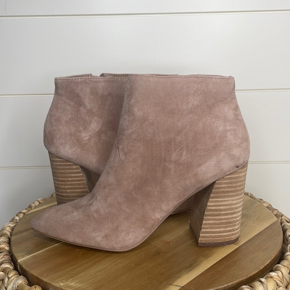 Steve Madden Simmer Point Toe Zip Booties 7